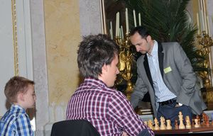 Martin Christian Huber und David Wertjanz gegen Ex-Weltmeister Veselin Topalov